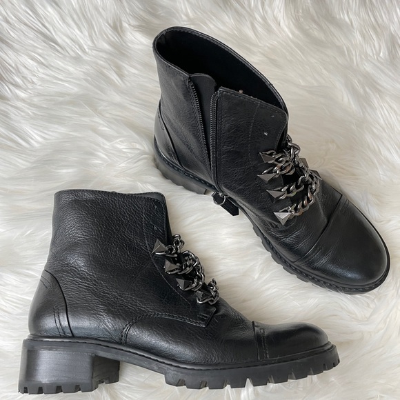 SCHUTZ
Women's Jeh Chain Combat Booties - Picture 11 of 15